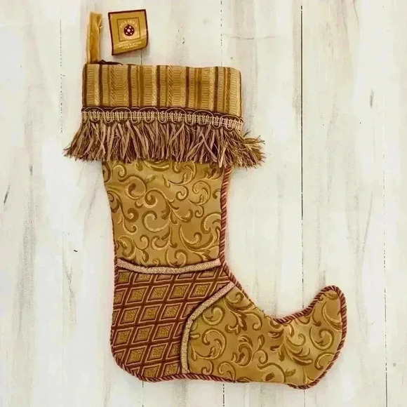 Gorgeous Dillard’s Handcrafted Stocking - Picture 2 of 4